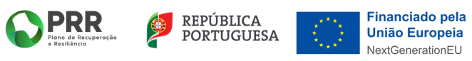 PRR – Plano de Recuperação e Resiliência, República Portuguesa, Financiado pela União Europeia – NextGenerationEU